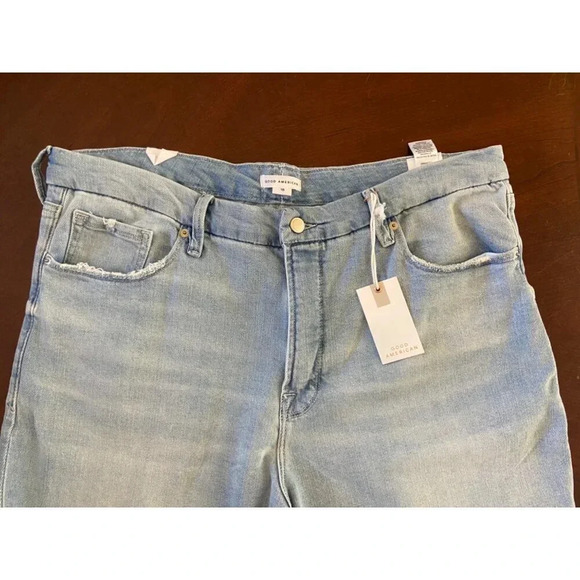 Good American NWT Good Legs Good Crop  Skinny Jean Size 18 Light Wash Revolve - Picture 6 of 12